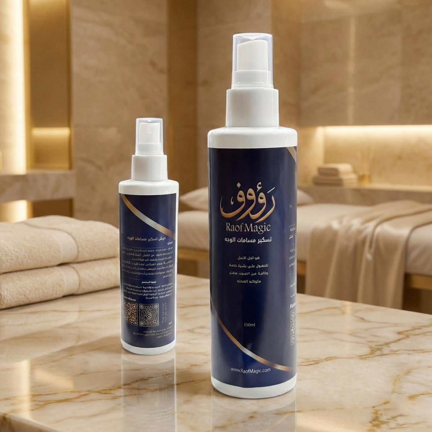 Facial pore-closing spray